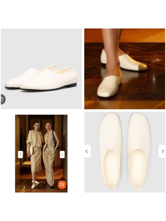 Co Shoes - CO White Leather Ballet Flats EU 40 Minimalist Slip On Shoes Italy Soft Leather